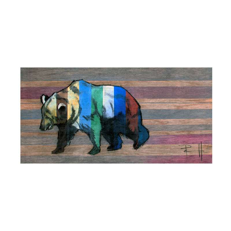 Art sur toile «Bachelor Sean Parnell Bear», H 10 po x l 19 po