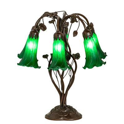 Lampe de bureau 18 po ambre