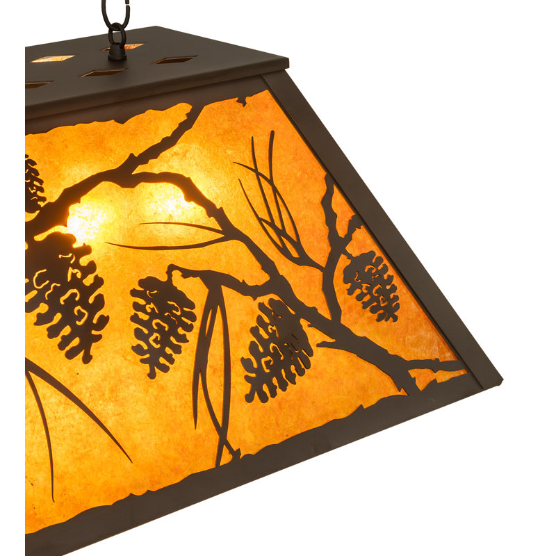 Jacklyn 6 - Light Pendant, Amber, Oil Rubbed Bronze