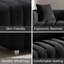 Canapé rembourré Modern Bubble avec pieds en métal et 2 coussins-1836961248