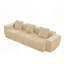 Canapé modulaire 3 places avec passepoil à bordure française, aucun assemblage requis, canapé modulaire moderne à 3 places avec coussins décoratifs-2096568561-2096568560-2096568564
