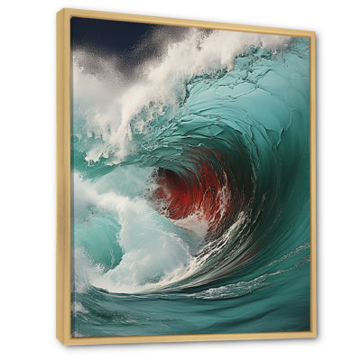 «Red Green Wave», impression sur toile