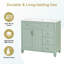 Meuble-lavabo moderne en bois vert avec lavabo