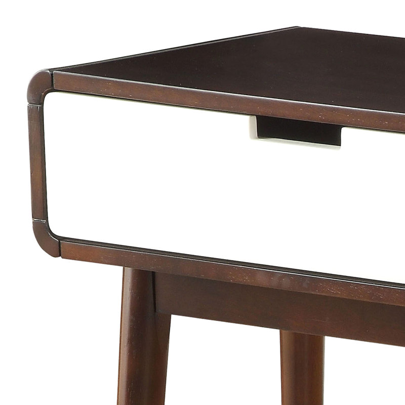 Blanche et blanche avec 2 tiroirs, Mid-Century