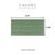 Biscuit 12" x 24" Fishscale 3D Italian Wall Tile