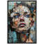 «Fragmented Beauty Modern Mixed Media Portrait Art contemporain contemporain - aucune texture» sur-98179652-98179654