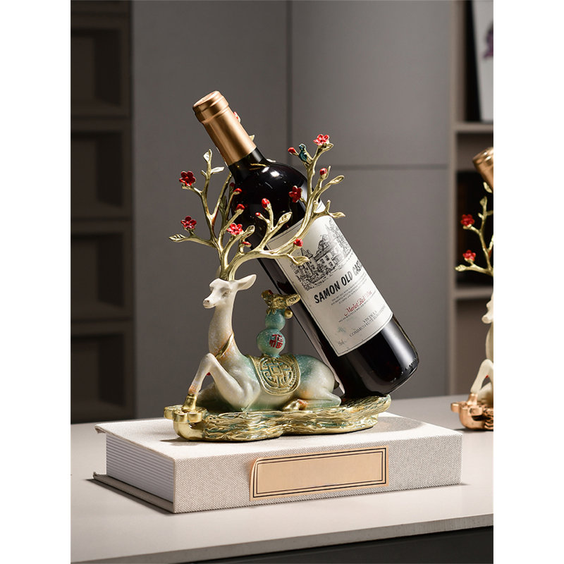 Florizel Tabletop Wine Bottle Rack, Green