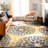 Floral Yellow/Dark Gray/Ivory Area Rug-2033622157