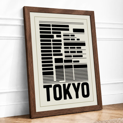 Tokyo Skyline Geometric - Print