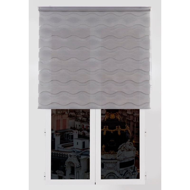 Semi Sheer Roller Blind, 175 cm L x 105 cm W, Grey