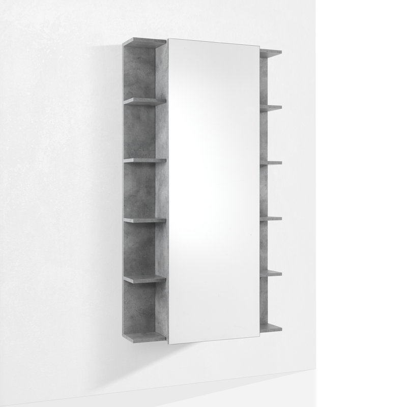 18 Pair Shoe Storage Cabinet, Cement