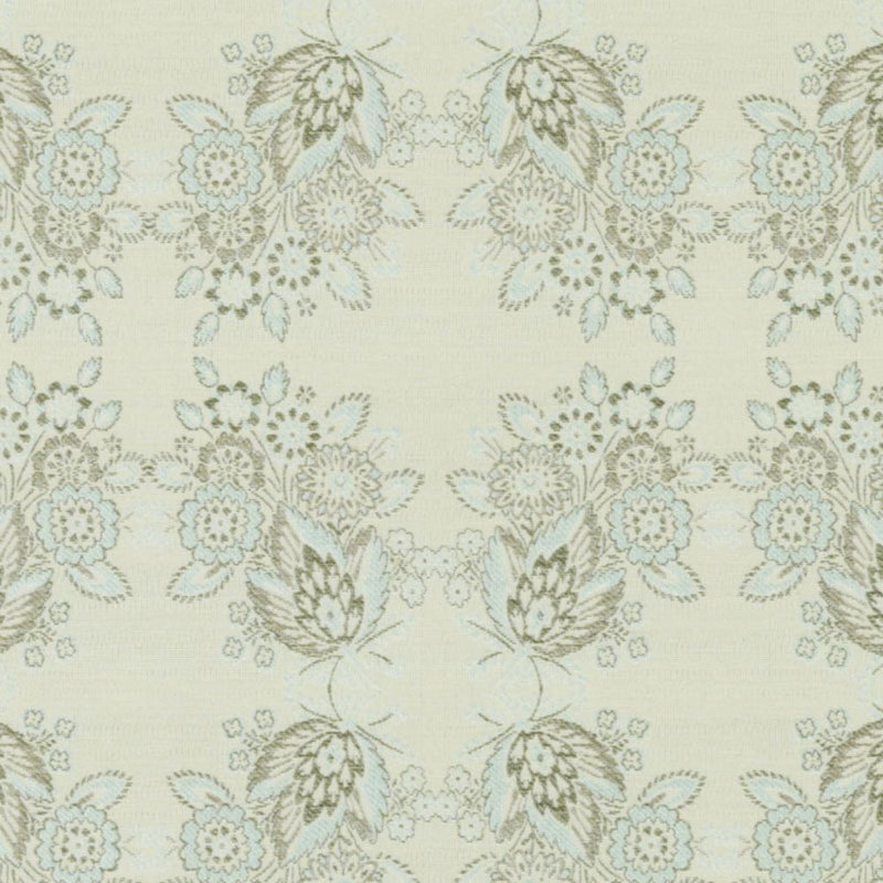 Duralee Whittaker Fabric, Aqua/Green