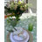  Round Tablecloth - Green and white Floral Eden-108347034