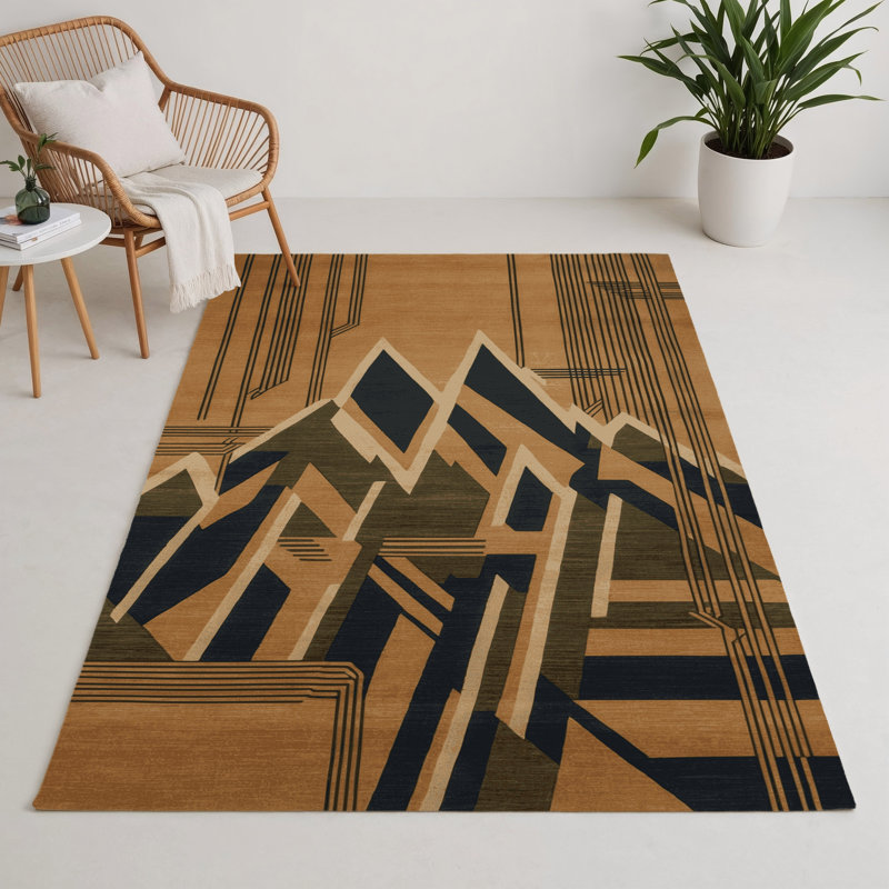 Tapis intérieur et extérieur ArtDeco, Rectangulaire 3 pi x 5 pi