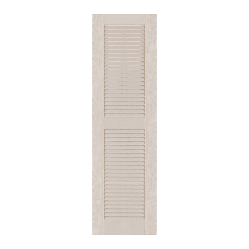 Volet à persiennes sur mesure avec dessus droit, 12", Peut être peint, 39"