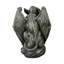 Grande sculpture de gargouille sentinelle en silice 23,2 po Sunjet