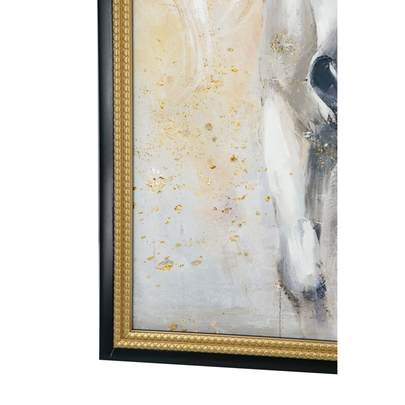 Toile blanche et noire avec toile de fond 39,4 x 39,4 po réaliste