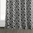 Rami Geo Contemporary Cotton Room Darkening Curtains- Single Panel-1858947800-1858947793