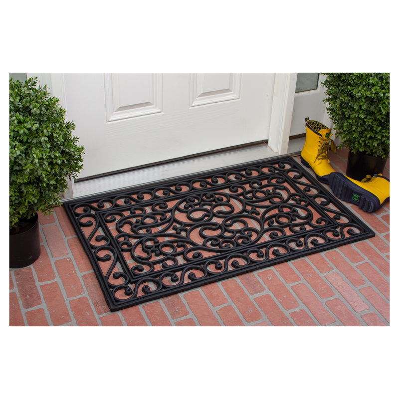 Krehbiel Non-Slip Outdoor Doormat, Rectangle 2' x 3'2"