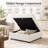 32.7" Square Upholstered Storage Ottoman with Removable Washable Cover