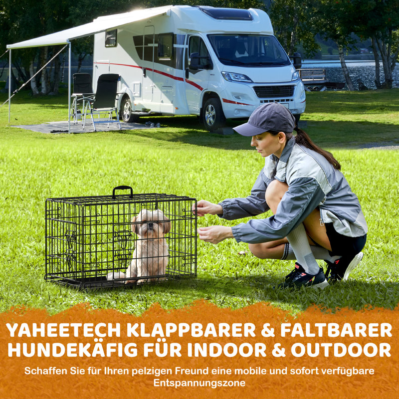 Cage pour chien pour chien de petite à moyenne taille avec cloison