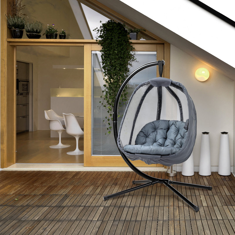 Nescatunga Porch Swing, Light Grey, Grey