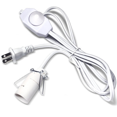 Cordon de lampe de sel avec gradateur Cordon d'alimentation avec gradateur et pince pour toutes les lampes de sel en cristal de l'Himalaya