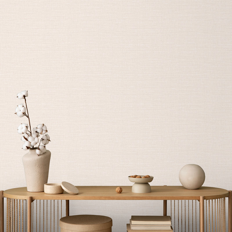Horizontal Stria Texture Beige Wallpaper, Beige