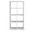Smart Cube 8-Cube Organizer Storage with Opened Back Shelves,2 X 4 Cube Bookcase Book Shleves for Home, Office (White)
