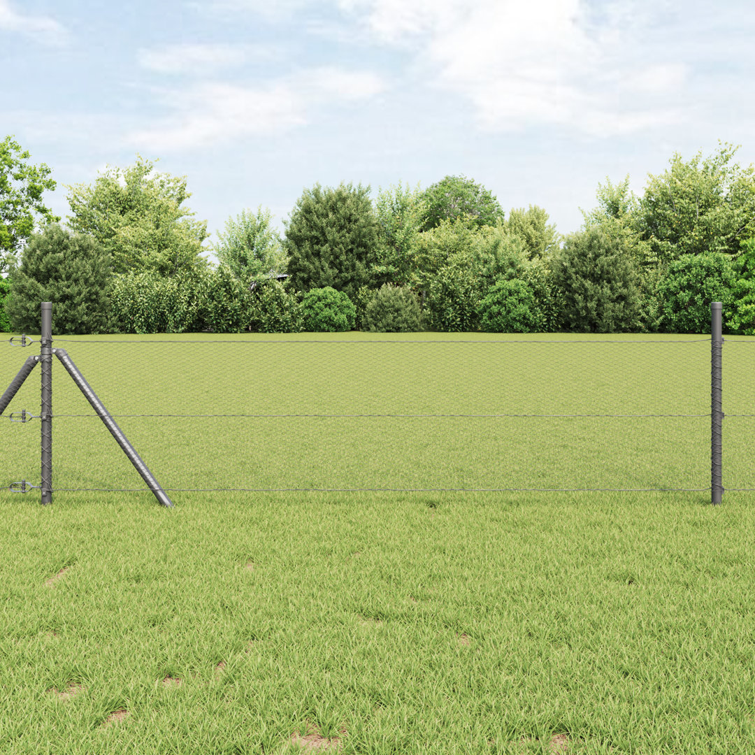 Vidaxl Hexagon Fence Galvanised Steel
