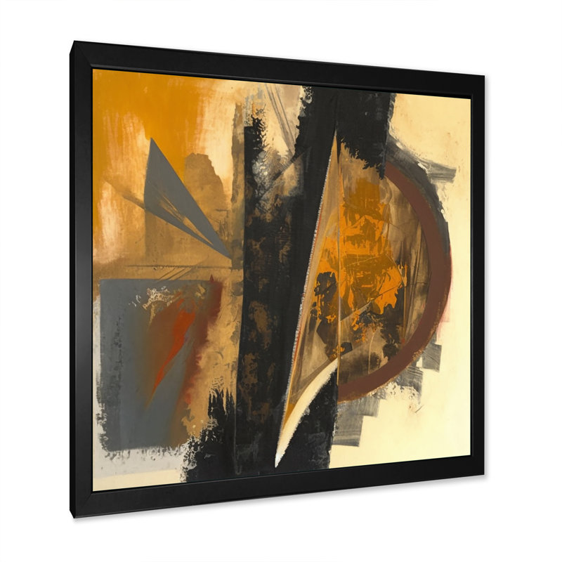 Infinity Terra Rosa Poss 42, L 16 po x H 16 po, Toile avec cadre photo noir