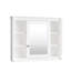 Étagère de miroir de salle de bain moderne, 35 po x 28 po, construction, optimisation de l'espace