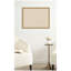 Kate and Laurel Framed Fabric Pinboard Neutral Weave Printed Linen Traditional Bulletin Board for Use as a Vision Board or Wall Organization