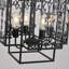 12-Light Dimmable Lantern Long Staircase Chandelier
