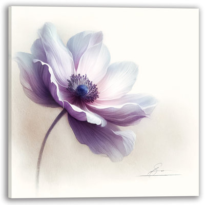 Impression sur toile Elegant Lavender Anemone