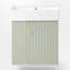 Ensemble de meuble-lavabo simple 21,6 po avec dessus en céramique Lorimar-2088653084-2088789077