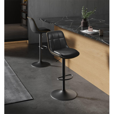  Height Adjustable Swivel Kitchen Stools