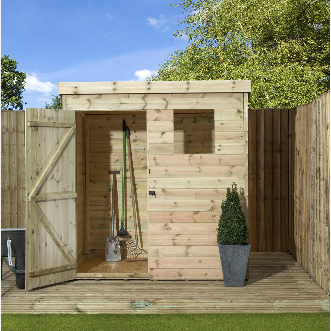 7 Ft. W x 7 Ft. D Shiplap Pent Wooden Shed