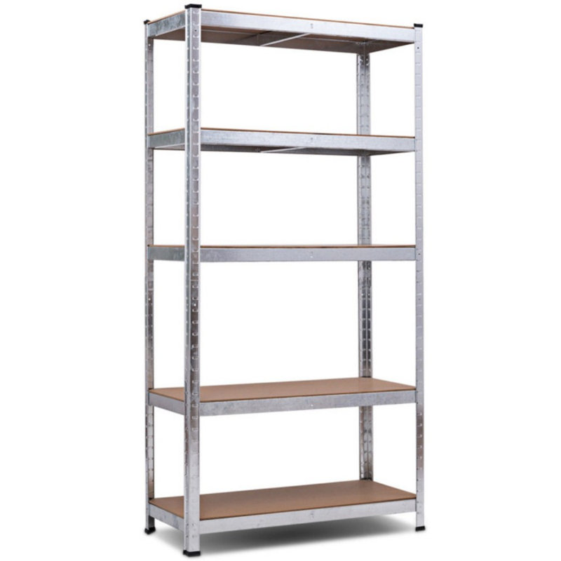 Étagère de rangement 72 pouces avec 5 tablettes réglables pour les livres