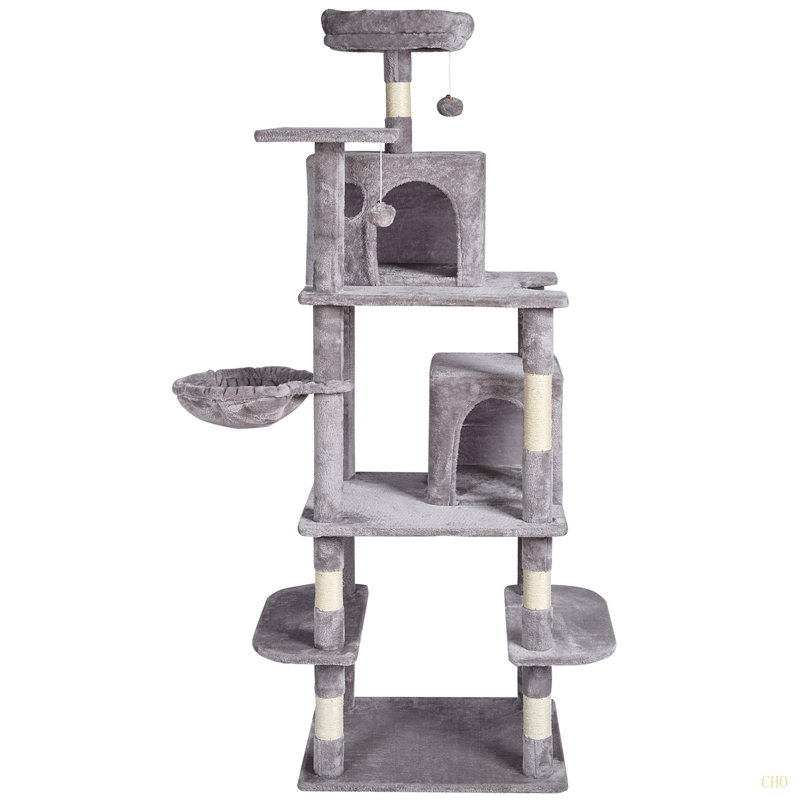 Arbre à chat avec poteau à griffes en sisal 68,5 "