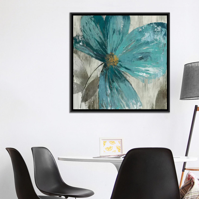 « gisel ii », impression sur toile, H 18 po x l 18 po x P 1,5 po, Toile avec cadre noir, Pas de tapis