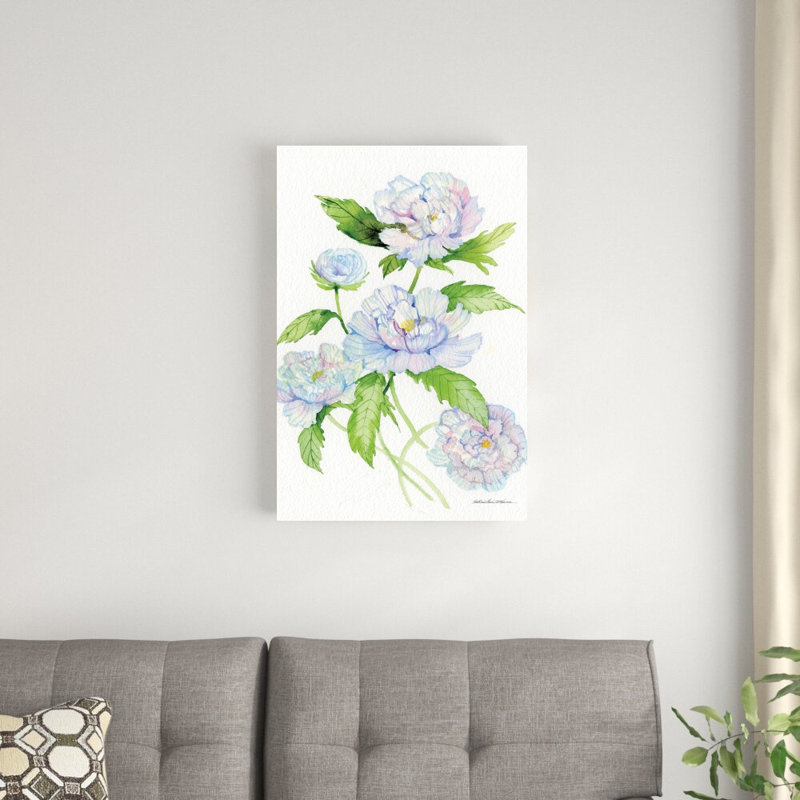 "Floral Delight II" par Kathleen Parr McKenna, reproduction d'art sur toile tendue, H 30 po x l 20 po