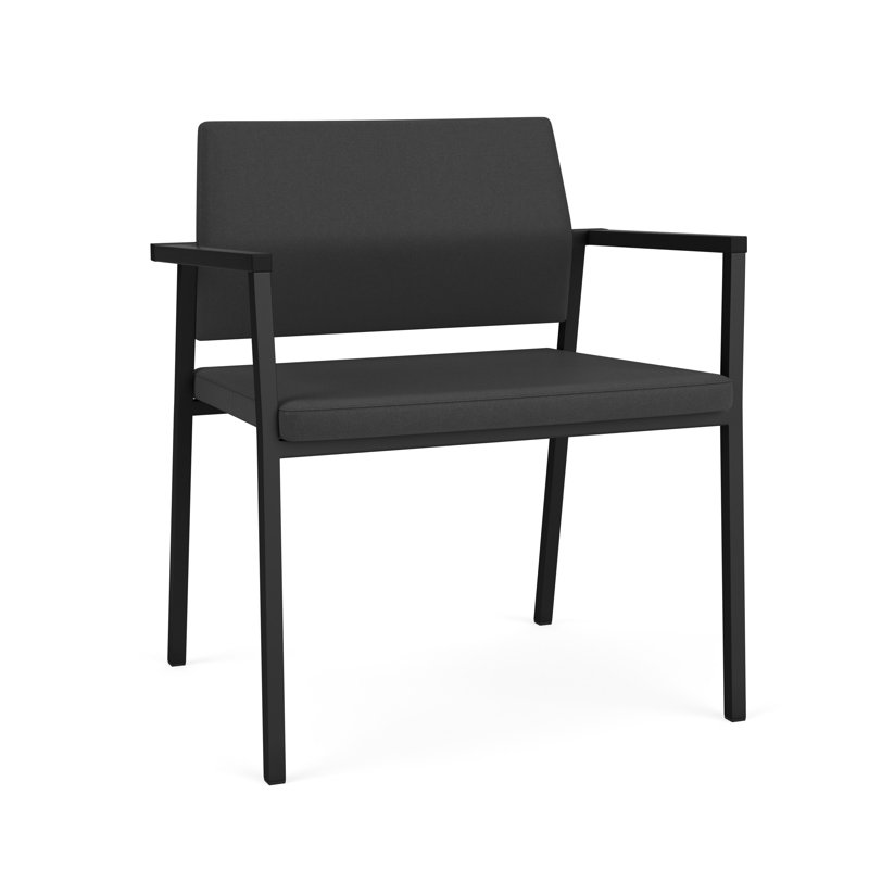 Fauteuil de réception Avon Rx, Noir, Vinyle carbone Silvertex