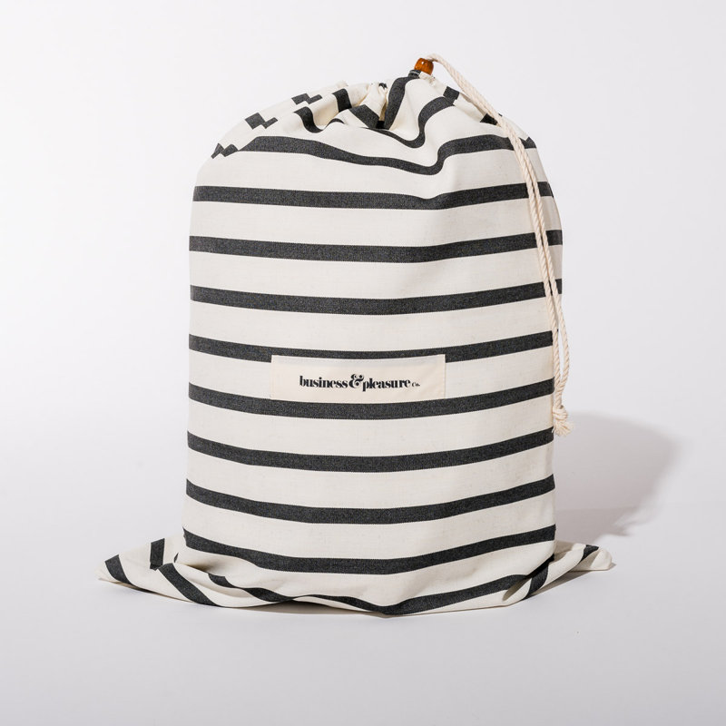Pool Lounger, Black/White