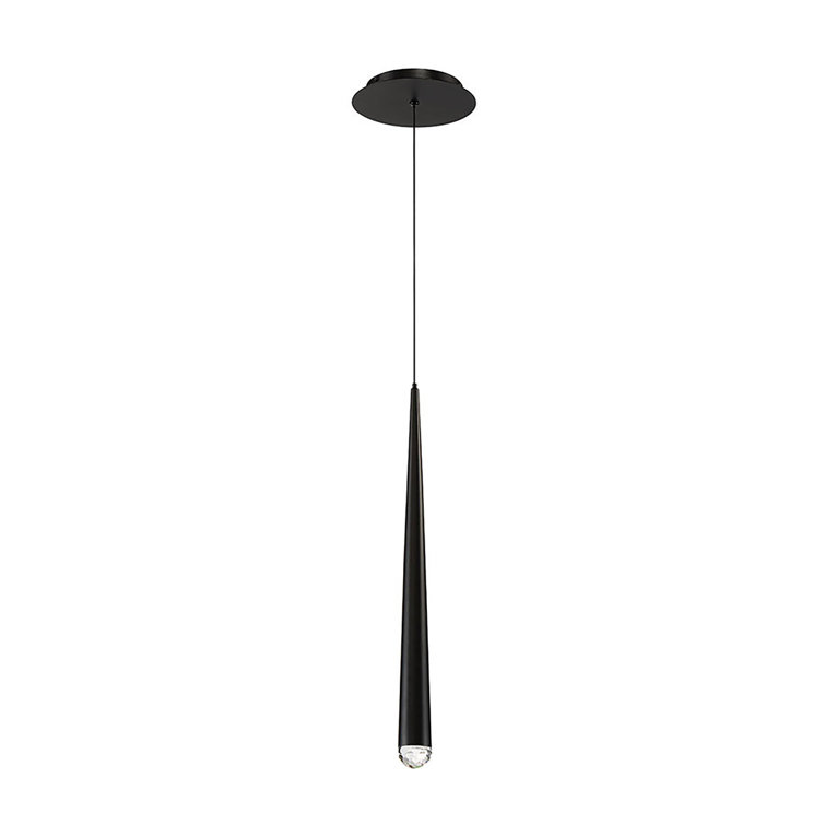 Cascade Dimmable LED Pendant with Clear Crystal Shade