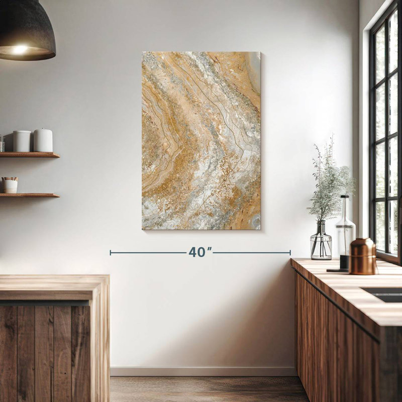 Avery Cool Earth Marble Abstract I, 39" H x 26" W