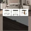 White & Walnut Nightstand With - Spacious Drawer For Daily Bedroom Needs Smooth Gliding Easy Use