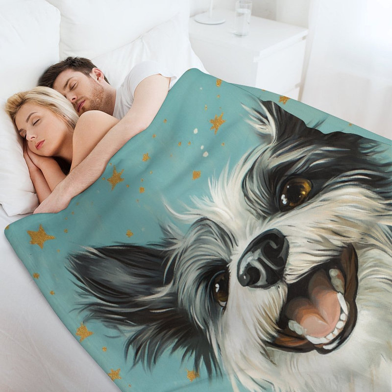 Jeté Joyful Dog, 60 x 80 po