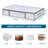 4 Packs Under Bed Storage Containers Bins, Humid-Proof Plastic Underbed Storage Bins, Closet Organizers And Clothes Storage Bags, Under The Bed Blanket Storage With Handles For Clothes,Bedroom