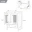 Ensemble de meuble-lavabo simple 24 po Sherell